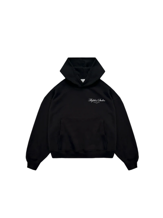 Chandeliers Oversized Heavy Black Hoodie