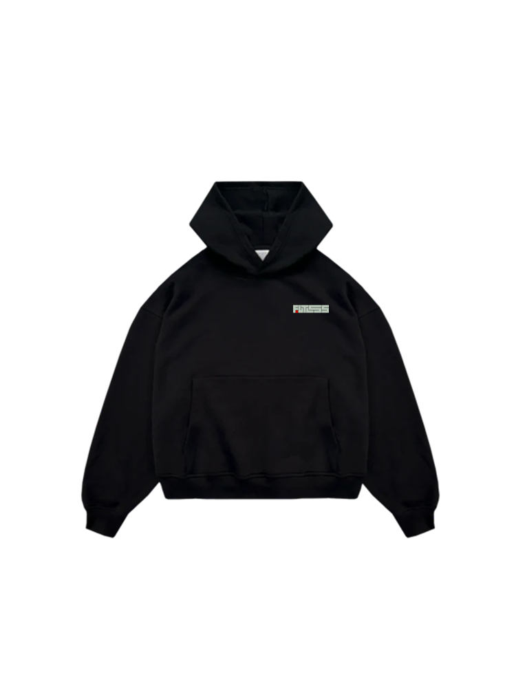 FLTLSS Oversized Heavy Black Hoodie